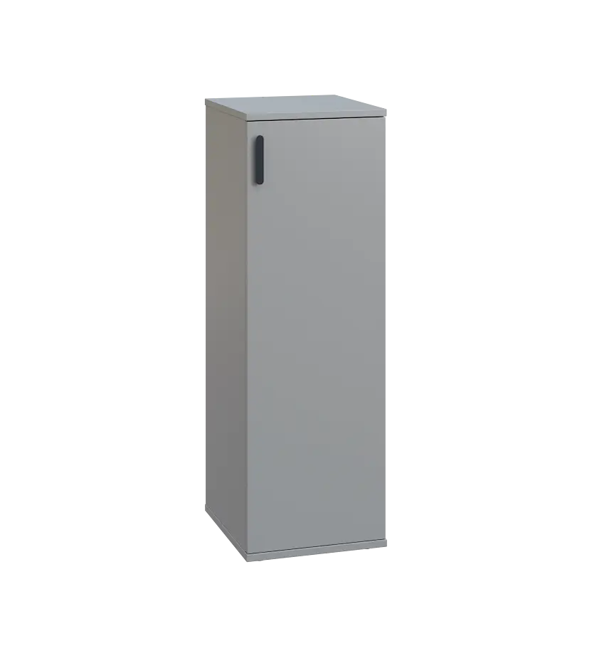 LN 3 - 3D kancelářská skříň, 1-dveřová, pravá, 1107x360x400, šedá